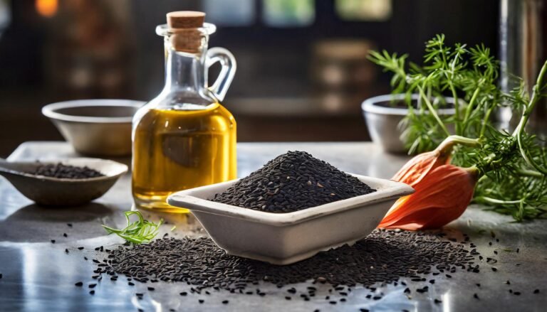 Firefly Black cumin seed and oil in a kitchen