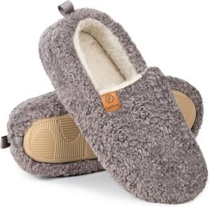 EverFoams Women’s Soft Curly Full Slippers