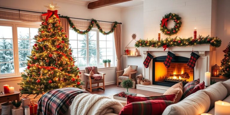 How to decor your living room for Christmas