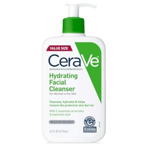 CeraVe Hydrating Facial Cleanser, Moisturizing Face Wash For Dry Skin